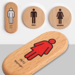화장실 표지판 우드타입 화장실 표지판 안내판
