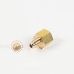 1pc 에어컨 구리 튜브 여성-남성 sae 플레어 스레드 어댑터 1 4 3 8 1 2 5 8 3 4 감속기 조인트 황동 파이프 피팅