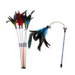 펫투유 우쭈쭈 깃털 스프링 낚시대 고양이 장난감 랜덤1개