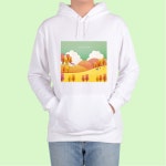 ATOGATO 피크닉 나무 단풍 산 맞춤 후드티