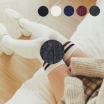 트위스트 줄무늬 오버니삭스 양말