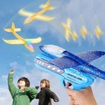 신광 LED 날으는 비행기 세트 에어글라이더건 슈팅건 반짝반짝 빗나는 비행기