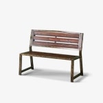 가구샘 철제 등유 2인 벤치 체어 H5537