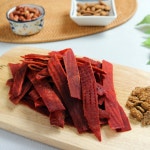 해오름 오징어 육포 촉촉 매콤 집에서 맥주 마른 안주 세트 조미 포 주전부리 간식 혼술 1개 오징어육포 100g
