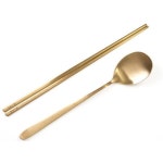 티타늄 수저세트 숟가락 수저 젓가락 저분 세트 1벌