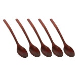 옻칠 나무 숟가락 5P 세트 우드 원목 스푼 수저 식기