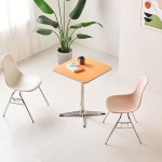 HPM 2인 사각 실버스틸 테이블 A7543