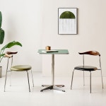 HPM 2인 사각 실버스틸 테이블 A7543