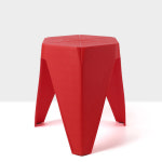 육각 인테리어 스툴 감각적 디자인 체어 PP 야외 의자