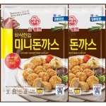 오뚜기 오쉐프 바삭한입 미니돈까스 1kg 2봉