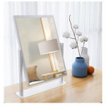 화장대 스탠드 거울 탁상용 화장거울 미디엄화이트 25 30cm블랙