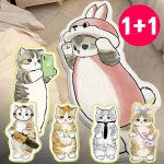 더블유 더블유컴퍼니 1 1 발매트 60 x 120 cm 대형 고양이 러그 텍사스냥 프렌치불독