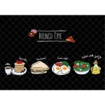 제이에스 주방아트보드 브런치타임 mm 1개 895X640