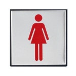 표지판 안내판 여자그림 100x100 A0468