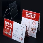 A4 양면 쇼케이스 가로 세로 스텐드 테이블 안내판