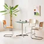 가구샘 HPM 3인 원형 실버스틸 테이블 H5577