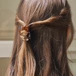 장폴클라리쎄 컬러 오스트리아 크리스탈 포크 집게핀 LFSA0139