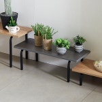 뷰 화분받침 중형 거실 다육이선반 진열 소품테이블