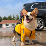 도그웨그 바우독 안전제일 우비 강아지 빛 반사 레인코트 판초 S S 1개