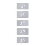 표지판 안내판 1 2 3 4 5 점자 각1개 27x15 표지판 알루미늄 사인 A0484
