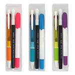 문구세트B형-11 3색볼펜 컴퓨터용싸인펜 고체형광펜