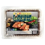 수제 숯불 양념 돼지왕구이 1 4kg 4대 뼈 없는 캠핑고기 무뼈 업소용 식당