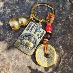 구리 십이지 띠별 수호신 호리병 엽전 오제전 키홀더 쥐