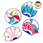 밤토리상사 부채 만들기 여름 꾸미기 재료 한지 수업 키트 공예 방과후 학교 미술 돌봄 교실 초등 어린이 부채 꿈꾸는고래