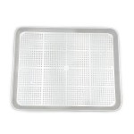 진광기업 국산 진광 양은 타공 쟁반 물빠짐 채반 직사각 엠보 트레이 3호 1개