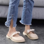 여자 데일리 슈즈 나들이 여행 데이트 뮬 슬리퍼 코디