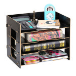 필오피스 서류보관 데스크 정리함 FN04 우드