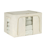 리블리홈 고급 보관함 겨울 여름 옷 이불 보관함 손잡이 의류수납함 접이식 리빙박스 66L