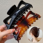 대형 헤어 집게핀 X2개 올림머리핀 머리핀 헤어핀 투명