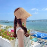 마르 핸디 돌돌이 썬캡 밀짚모자 왕골모자 썬캡 선캡 여름모자 가을 모자 바캉스 자외선