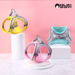 댕냥이 강아지 산책용품 소프트매쉬 경량 하네스 S