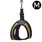 스웨이드 강아지 카멜 M 하네스 NO1