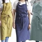 어린이집 식당 주방 꽃집 순면 무지 앞치마