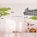 꾸밈 pr450-기와집풍경 그래픽스티커