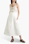 끌로에 클로에 여성 Pleated linen midi skirt 미디 CHC22AJU03033107