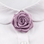 레트로 손으로 접은 장미 15 색 남성 여성 의류 액세서리 코르지 핀 브로치 H1296