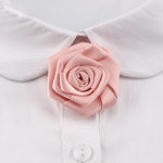 레트로 손으로 접은 장미 15 색 남성 여성 의류 액세서리 코르지 핀 브로치 H1296