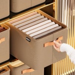 핸들식 리빙 수납 옷정리함 공간 박스 정리함 수납함