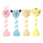 애니멀 랜덤1개 강아지 장난감 라텍스토이 스크류