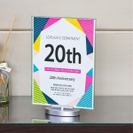 A4 회전형 안내판 테이블 아크릴 꽂이 메뉴판 투명