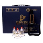 한솔의료기 한솔부항세트 대 17컵 권총형펌프1개 부항기 혈행개선