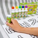 키즈맘아트도트물감 6색 레인보우세트