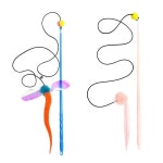 멜롱 스틱 고양이 낚시대 장난감 X2 사냥놀이 고추잠자리