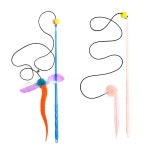 멜롱 스틱 고양이 낚시대 장난감 X2 사냥놀이 고추잠자리