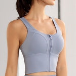 여성 집업 롱 스포츠브라 헬스복 트레이닝 운동복 브라 요가 필라테스 지퍼 나시 브라탑