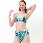 딜라잇풀 딜라잇풀 Cali Hibiscus BIKINI Top - Evergreen
